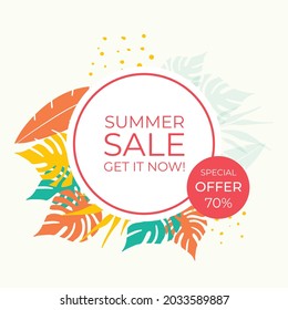 Summer floral background. Floral background with post stories social media template. Wedding invitation, thank you card, save the date cards. Wedding invitation colorful art