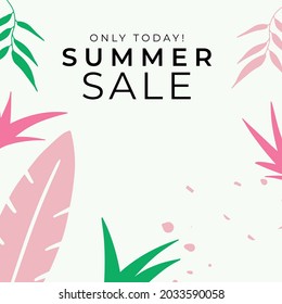 Summer floral background. Floral background with post stories social media template. Wedding invitation, thank you card, save the date cards. Wedding invitation colorful art