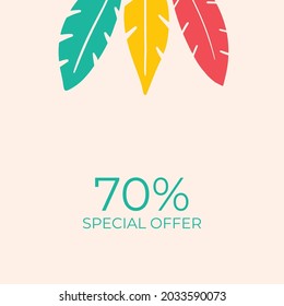 Summer floral background. Floral background with post stories social media template. Wedding invitation, thank you card, save the date cards. Wedding invitation colorful art