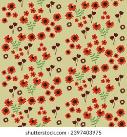 vector de fondo floral de verano sin fisuras. patrón de hojas sin costura dibujado a mano con hojas tropicales. patrón floral sin costuras con hojas El patrón geométrico