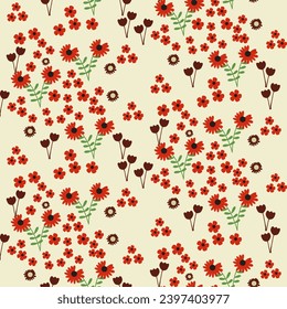 summer floral background Vector seamless. leaf pattern Seamless pattern hand-drawn with tropical leaves. floral seamless pattern with leaves The geometric pattern