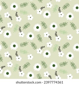 vector de fondo floral de verano sin fisuras. patrón de hojas sin costura dibujado a mano con hojas tropicales. patrón floral sin costuras con hojas El patrón geométrico
