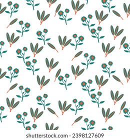 summer floral background Vector seamless. leaf pattern Seamless pattern hand-drawn with tropical leaves. floral seamless pattern with leaves The geometric pattern