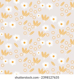 vector de fondo floral de verano sin fisuras. patrón de hojas sin costura dibujado a mano con hojas tropicales. patrón floral sin costuras con hojas El patrón geométrico