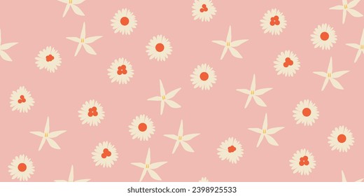 Blumenhintergrund im Sommer Vektor nahtlos. Laubmuster Nahtlose Muster handgezeichnet mit tropischen Blättern. nahtloses, florales Muster mit Blättern Das geometrische Muster