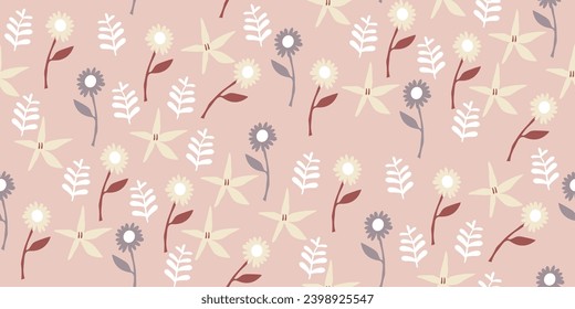 summer floral background Vector seamless. leaf pattern Seamless pattern hand-drawn with tropical leaves. floral seamless pattern with leaves The geometric pattern