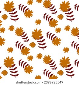 summer floral background Vector seamless. leaf pattern Seamless pattern hand-drawn with tropical leaves. floral seamless pattern with leaves The geometric pattern