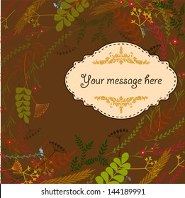 Summer floral card