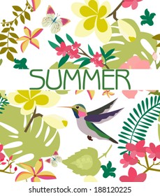 Summer floral card