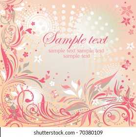 Summer floral card