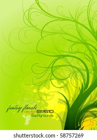 Summer Floral Composition | Fantasy Backgrounds | EPS10 Vector