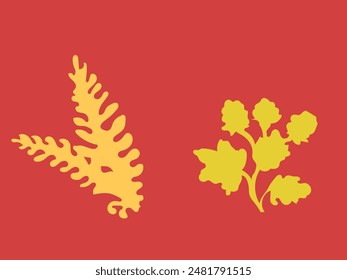 summer floral flat  vector illustration