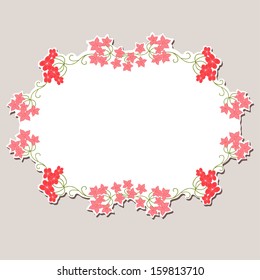 Summer floral frame 