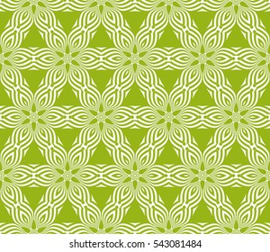 Summer floral ornament. Decorative seamless geometric pattern. Template for invitation, wallpaper, textile