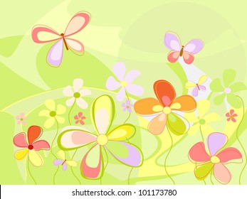 summer floral pattern