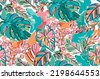 exotic flowers pattern
