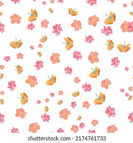 summer floral pattern vector illustration design 