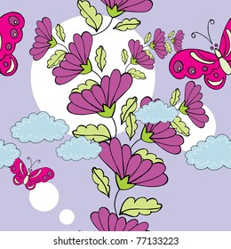 summer floral print design