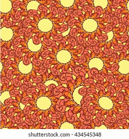 Summer floral print for textile 