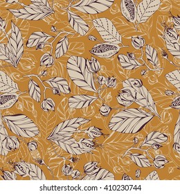 Summer floral seamless pattern.