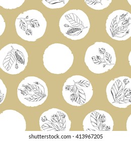 Summer floral seamless pattern.