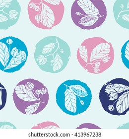 Summer floral seamless pattern.