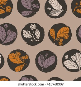 Summer floral seamless pattern.