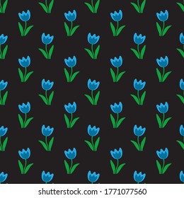 Summer floral seamless pattern. Vector illustration. Design element for fabric, wallpaper, banner, wrapping paper.