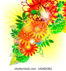 summer flower abstraction