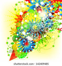 summer flower abstraction