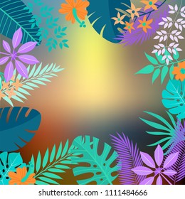 Summer flower background 