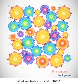 Fondo floral de verano (vector eps10)