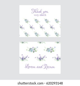 Summer flower composition with delicate light flowers. Vector illustration.