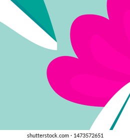 Summer flower concept design. Abstract vector background