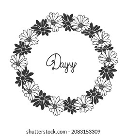Dique floral de verano para la invitación 
