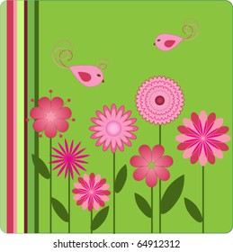 Summer flower garden