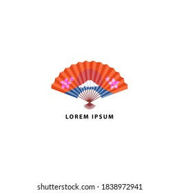 summer flower theme fan logo