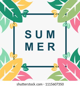 Summer flower vector design.