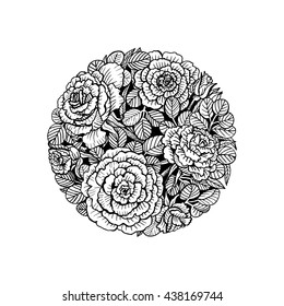 Dessin Fleur Rose Stock Vectors Images Vector Art