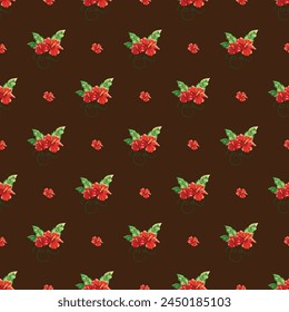 Diseño de patrón de Vector sin costura de las flores del verano en el amanecer