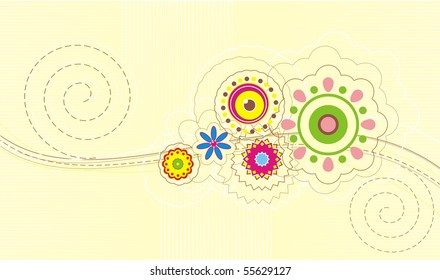 summer flowers design