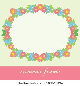 Summer flowers in garland