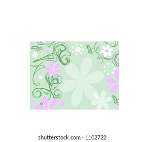 summer flowers and greenery vector