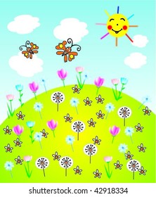 summer flowers meadow