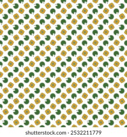 Flores de verano en la noche Diseño de patrón de Vector sin fisuras