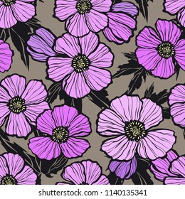 Summer flowers pattern
