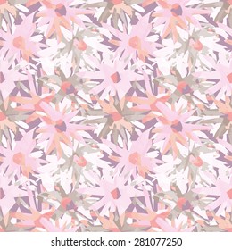Summer flowers seamless pattern, eps 8