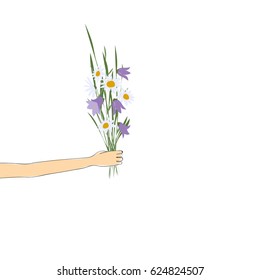 Summer flowers. Vector illustration.