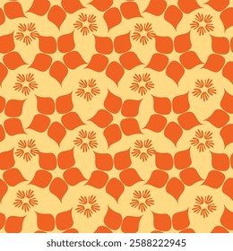 Summer flowers. Vector seamless pattern