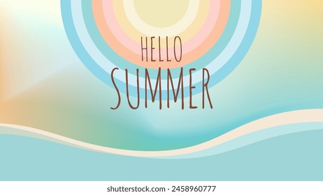 SUMMER FLUID BACKGROUND BRIGHT GRADIENT MESH FLUID ABSTRACT GEOMETRIC SHAPE COLOR DESIGN VECTOR. GODD FOR FLYER, BANNERS, PRINT, WEBSITE, WALLPAPER, COVER DESIGN, GREETING CARD